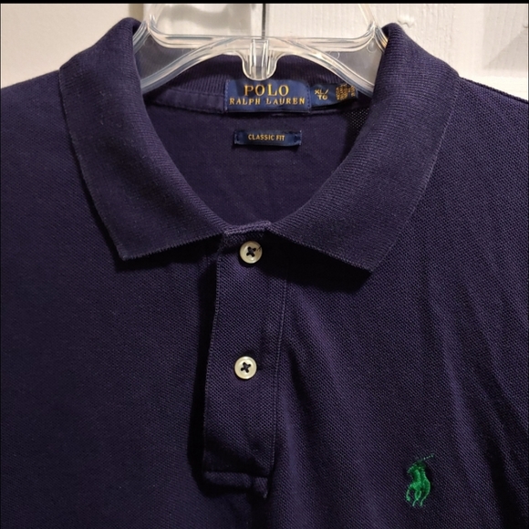 Ralph Lauren Solid Blue Youth Teen size XL Polo Shirt - Picture 2 of 4